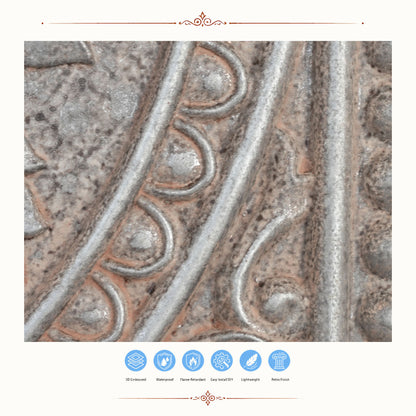 PAINTSDECOR PL17 Weathered Iron PVC ceiling tile product detail