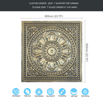 10tiles/lot Drop-In Ceiling Tiles for Office Buildings, Meeting Rooms and Commercial Halls PL17