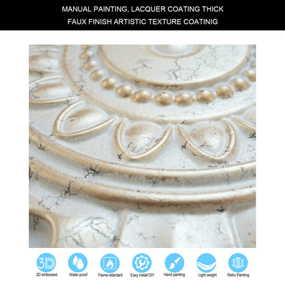 10tiles/lot Decorative Ceiling Tiles for Luxury Hotels, Villas, Salons and High-End Interiors PL17