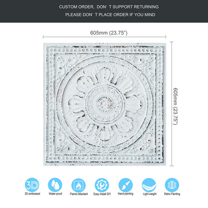10tiles/lot Decorative Ceiling Tiles for Luxury Hotels, Villas, Salons and High-End Interiors PL17