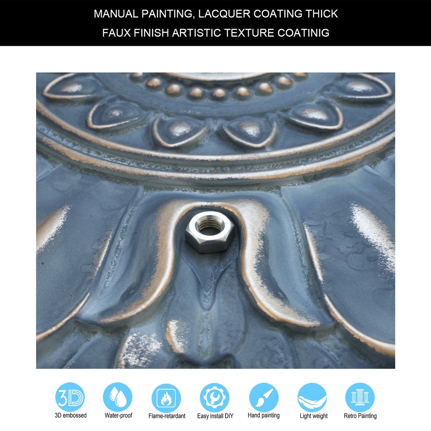 10tiles/lot Drop-In Ceiling Tiles for Office Buildings, Meeting Rooms and Commercial Halls PL17