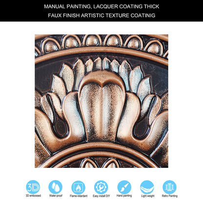 10tiles/lot Drop-In Tin Ceiling Tiles for Restaurants, Bars, Meeting Rooms and Retail Spaces PL17