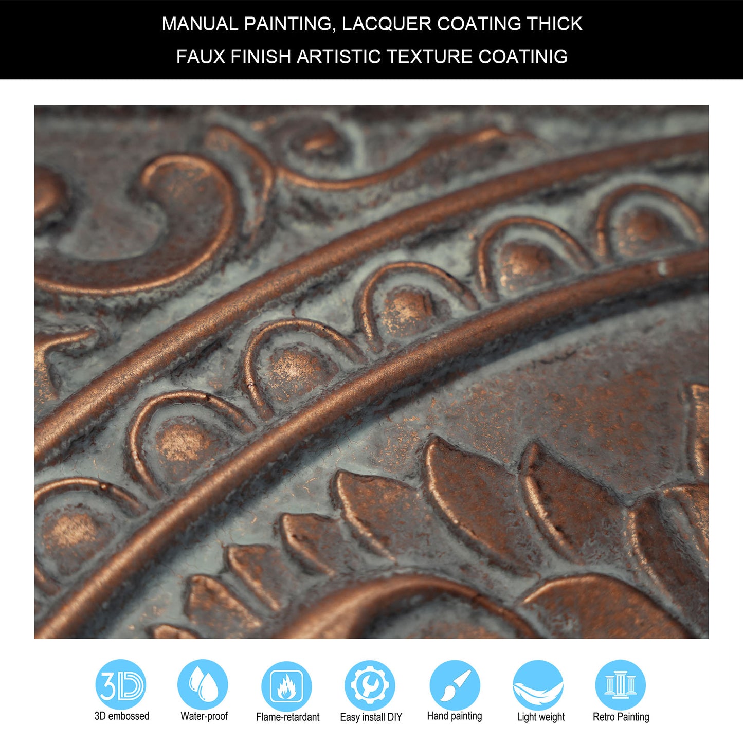 10tiles/lot Artistic Ceiling Tiles for Libraries, Museums, Craft Studios and Cultural Interiors PL17