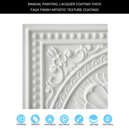 10tiles/lot Decorative Ceiling Tiles for Luxury Hotels, Villas, Salons and High-End Interiors PL17