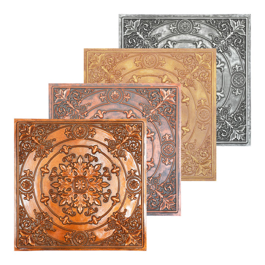 10tiles/lot Faux Tin Ceiling Panels for High-End Restaurants, Coffee Bars and Luxury Apartments PL18