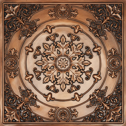 PAINTSDECOR PL18 Aged copper PVC ceiling tile product detail