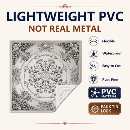 PAINTSDECOR PL18 Aged white PVC ceiling tile product detail