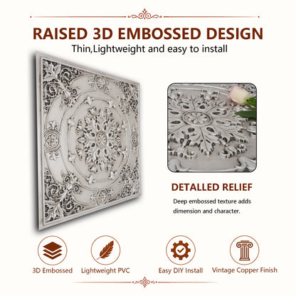 PAINTSDECOR PL18 Aged white PVC ceiling tile product detail
