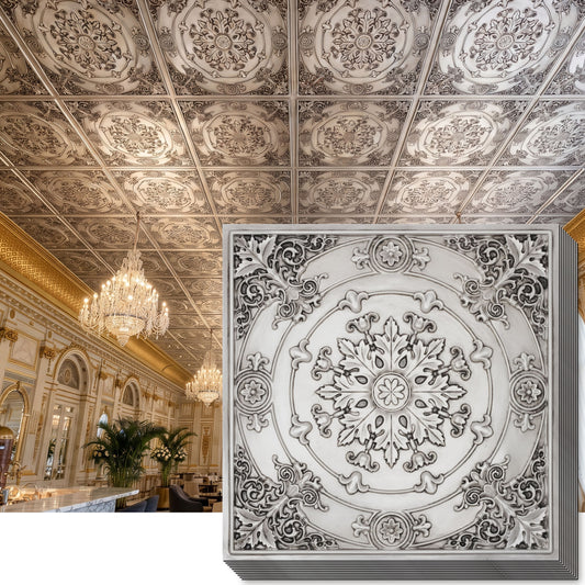 PAINTSDECOR PL18 Aged white PVC ceiling tile product detail