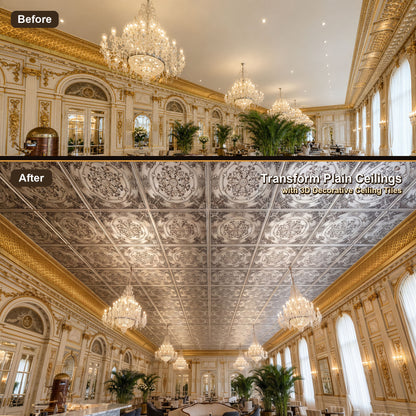 PAINTSDECOR PL18 Aged white PVC ceiling tile product detail
