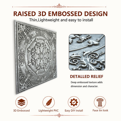 PAINTSDECOR PL18 Antique tin PVC ceiling tile product detail