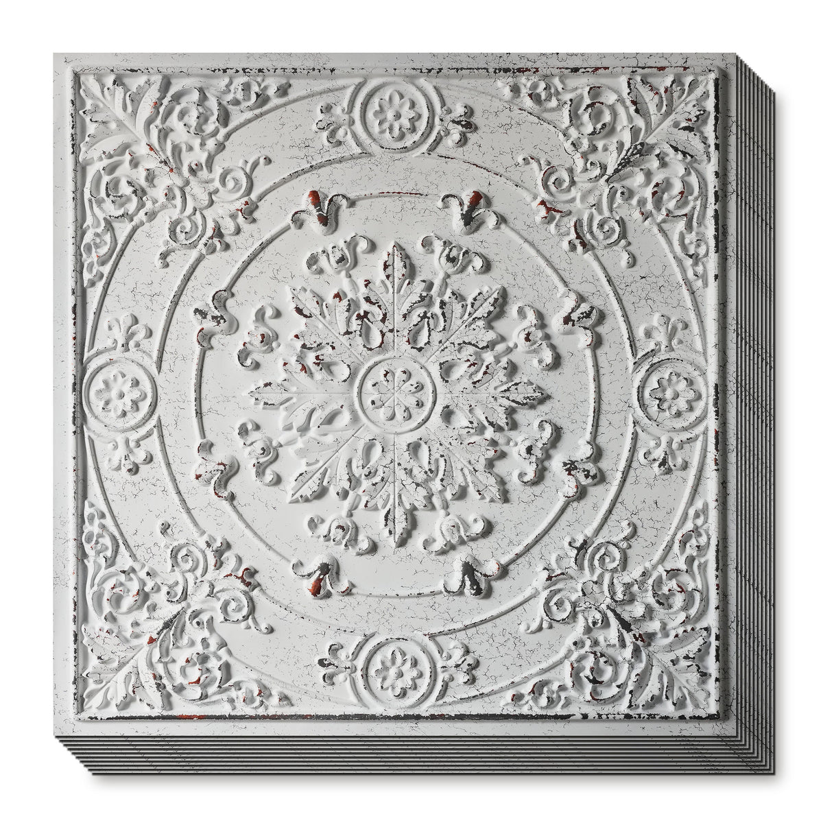 PAINTSDECOR PL18 Distress crack white black PVC ceiling tile product detail