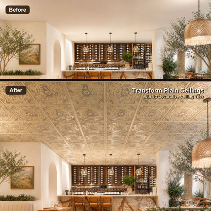 PAINTSDECOR PL18 Distress crack multicolor white PVC ceiling tile product detail
