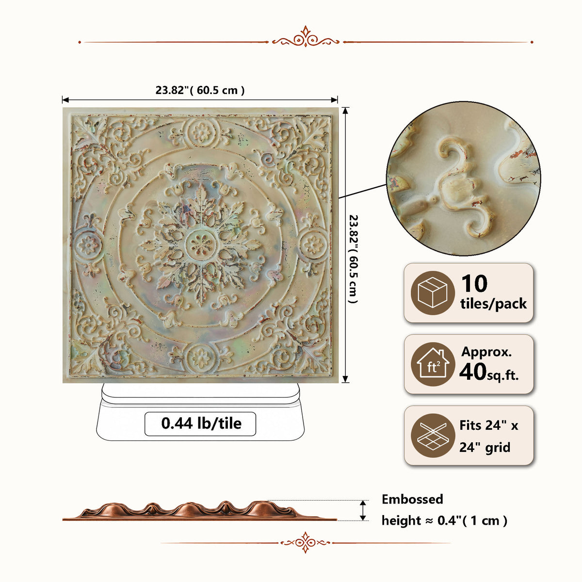 PAINTSDECOR PL18 Distress crack multicolor white PVC ceiling tile product detail