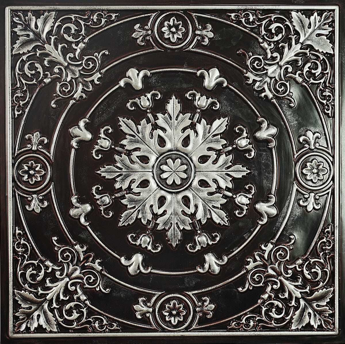 PAINTSDECOR PL18 Traditional silver PVC ceiling tile product detail