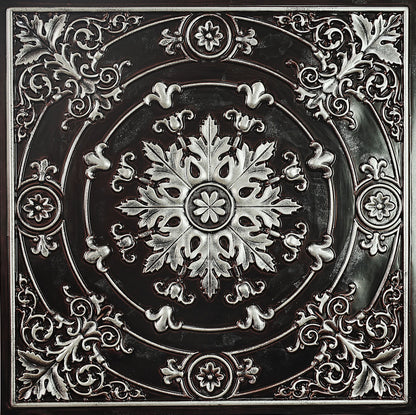 PAINTSDECOR PL18 Traditional silver PVC ceiling tile product detail