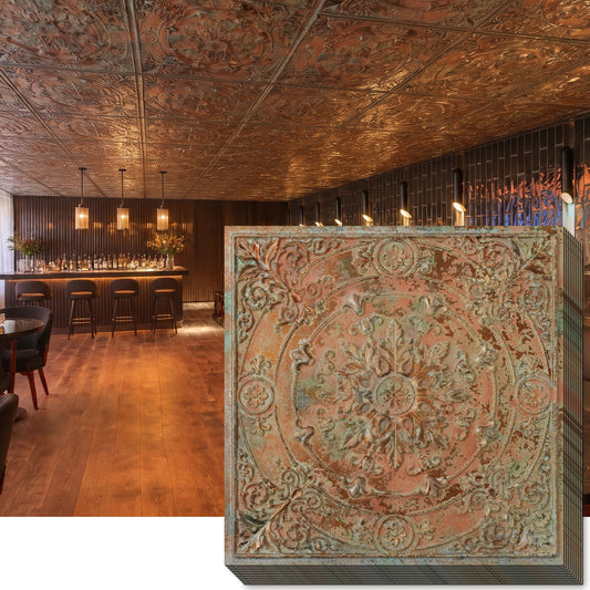 PAINTSDECOR PL18 Palazzo Clay PVC ceiling tile product detail