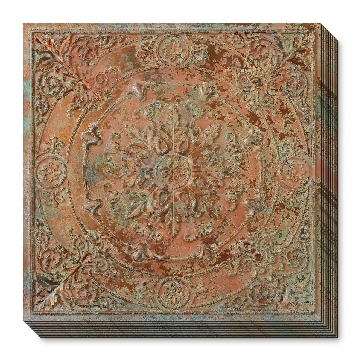 PAINTSDECOR PL18 Palazzo Clay PVC ceiling tile product detail