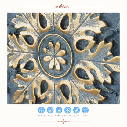 PAINTSDECOR PL18 Smoked gold PVC ceiling tile product detail
