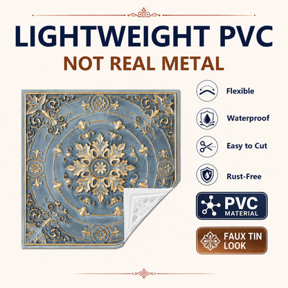 PAINTSDECOR PL18 Smoked gold PVC ceiling tile product detail