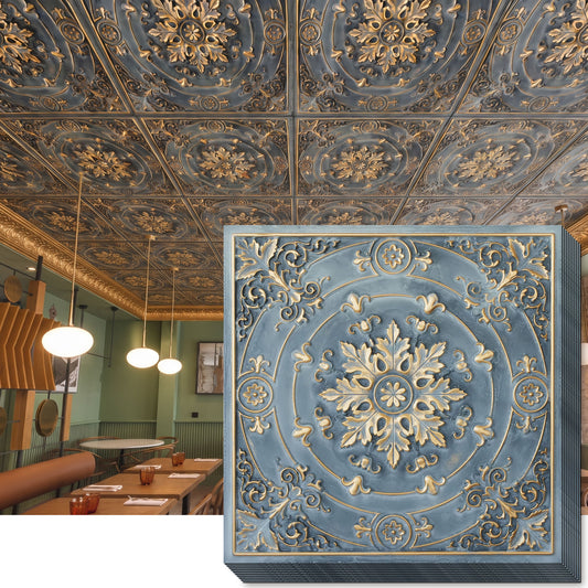 PAINTSDECOR PL18 Smoked gold PVC ceiling tile product detail