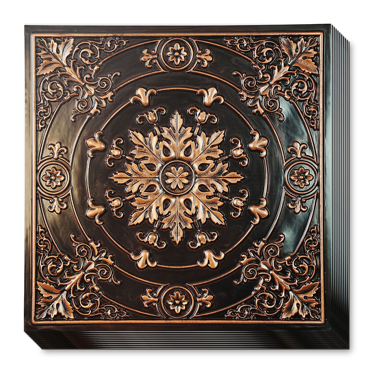 PAINTSDECOR PL18 Traditional copper PVC ceiling tile product detail