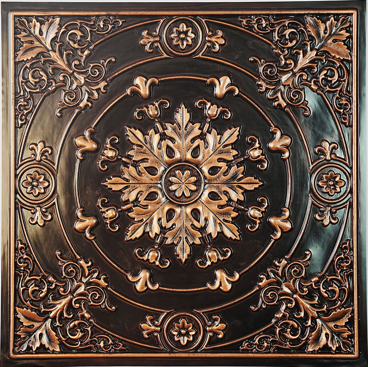 PAINTSDECOR PL18 Traditional copper PVC ceiling tile product detail