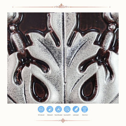PAINTSDECOR PL18 Traditional silver PVC ceiling tile product detail