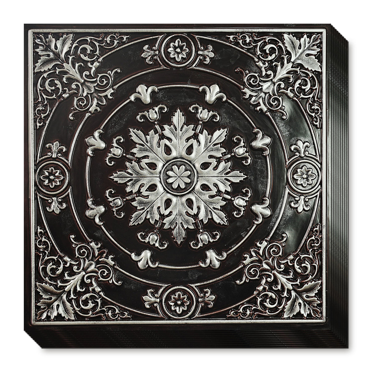 PAINTSDECOR PL18 Traditional silver PVC ceiling tile product detail