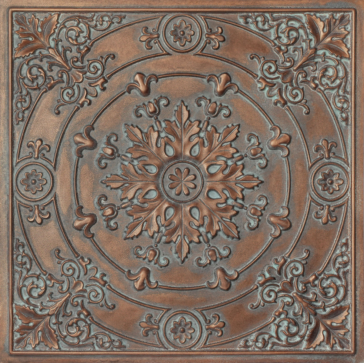 PAINTSDECOR PL18 Weathered copper PVC ceiling tile product detail