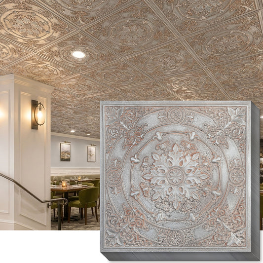 PAINTSDECOR PL18 Weathered Iron PVC ceiling tile product detail