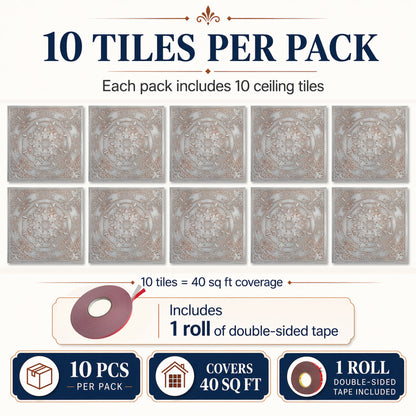 PAINTSDECOR PL18 Weathered Iron PVC ceiling tile product detail