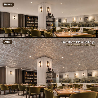 PAINTSDECOR PL18 Weathered Iron PVC ceiling tile product detail