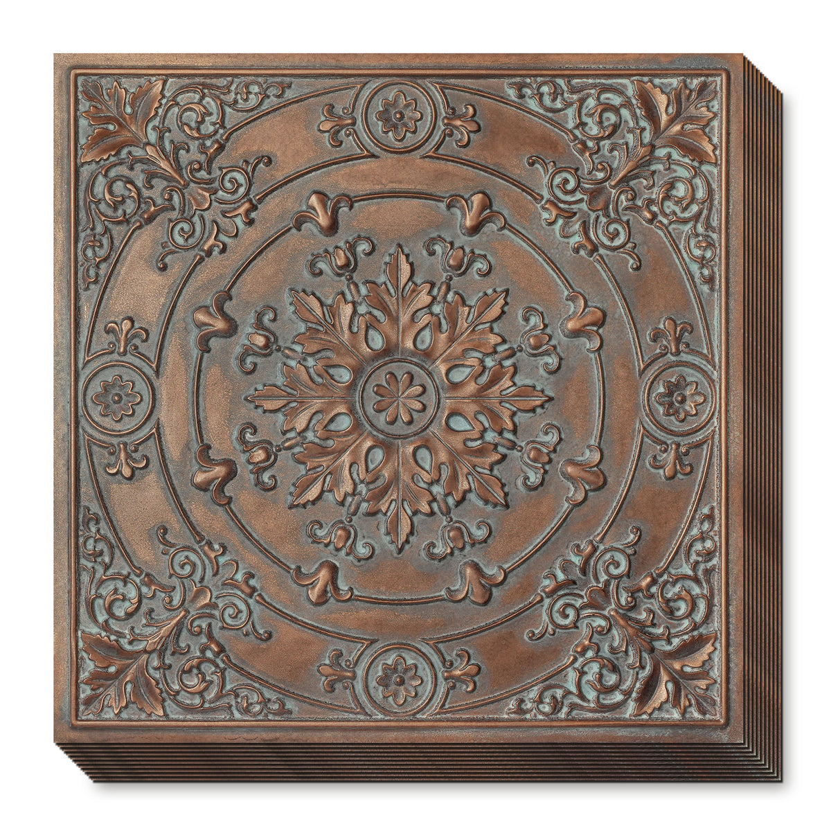 PAINTSDECOR PL18 Weathered copper PVC ceiling tile product detail