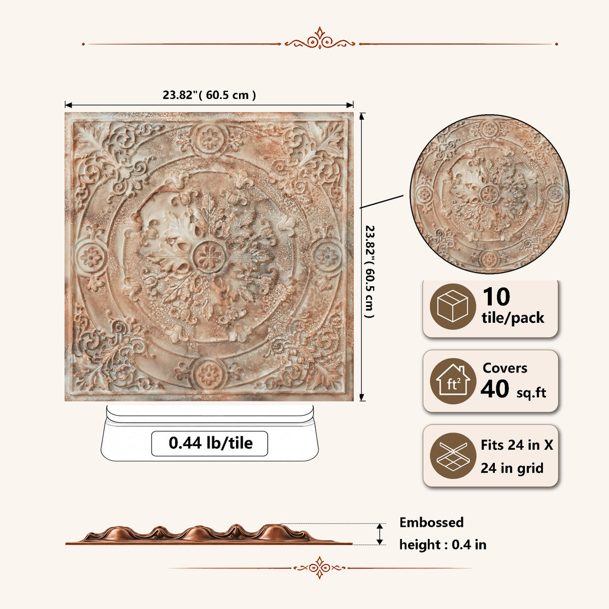 PAINTSDECOR PVC ceiling panels for home improvement PL18 10-pack