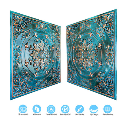 10tiles/lot Village-Style Ceiling Tiles for Country Restaurants, Coffee Shops and Charming Inns PL18