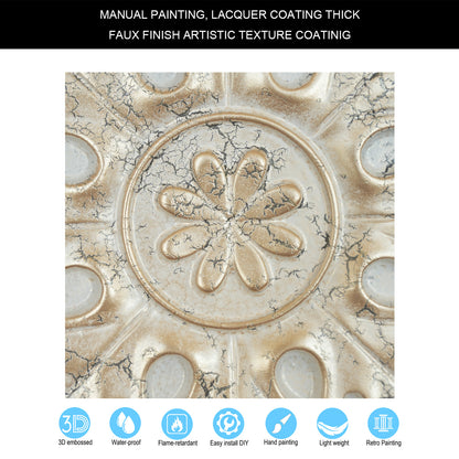 10tiles/lot Pressed Faux Tin Ceiling Tiles for Heritage Bars, Vintage Restaurants and Boutique Hotels PL18