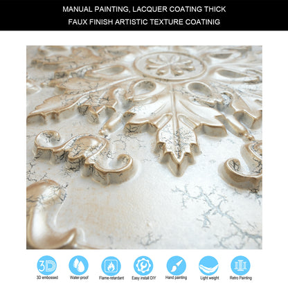 10tiles/lot Pressed Faux Tin Ceiling Tiles for Heritage Bars, Vintage Restaurants and Boutique Hotels PL18