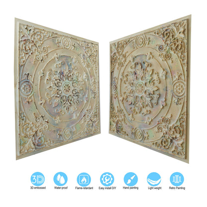 10tiles/lot Village-Style Ceiling Tiles for Country Restaurants, Coffee Shops and Charming Inns PL18