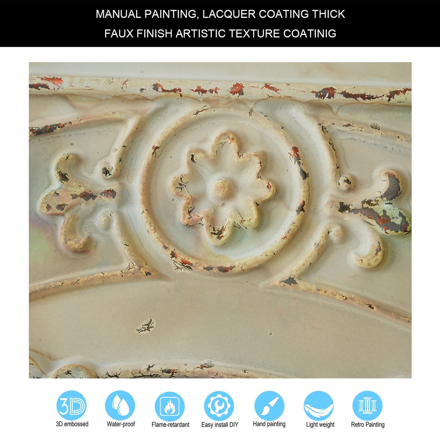 10tiles/lot Village-Style Ceiling Tiles for Country Restaurants, Coffee Shops and Charming Inns PL18