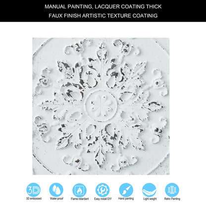 10tiles/lot Pressed Faux Tin Ceiling Tiles for Heritage Bars, Vintage Restaurants and Boutique Hotels PL18