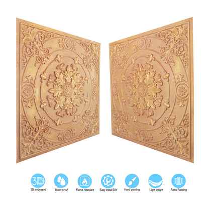 10tiles/lot Faux Tin Ceiling Panels for High-End Restaurants, Coffee Bars and Luxury Apartments PL18