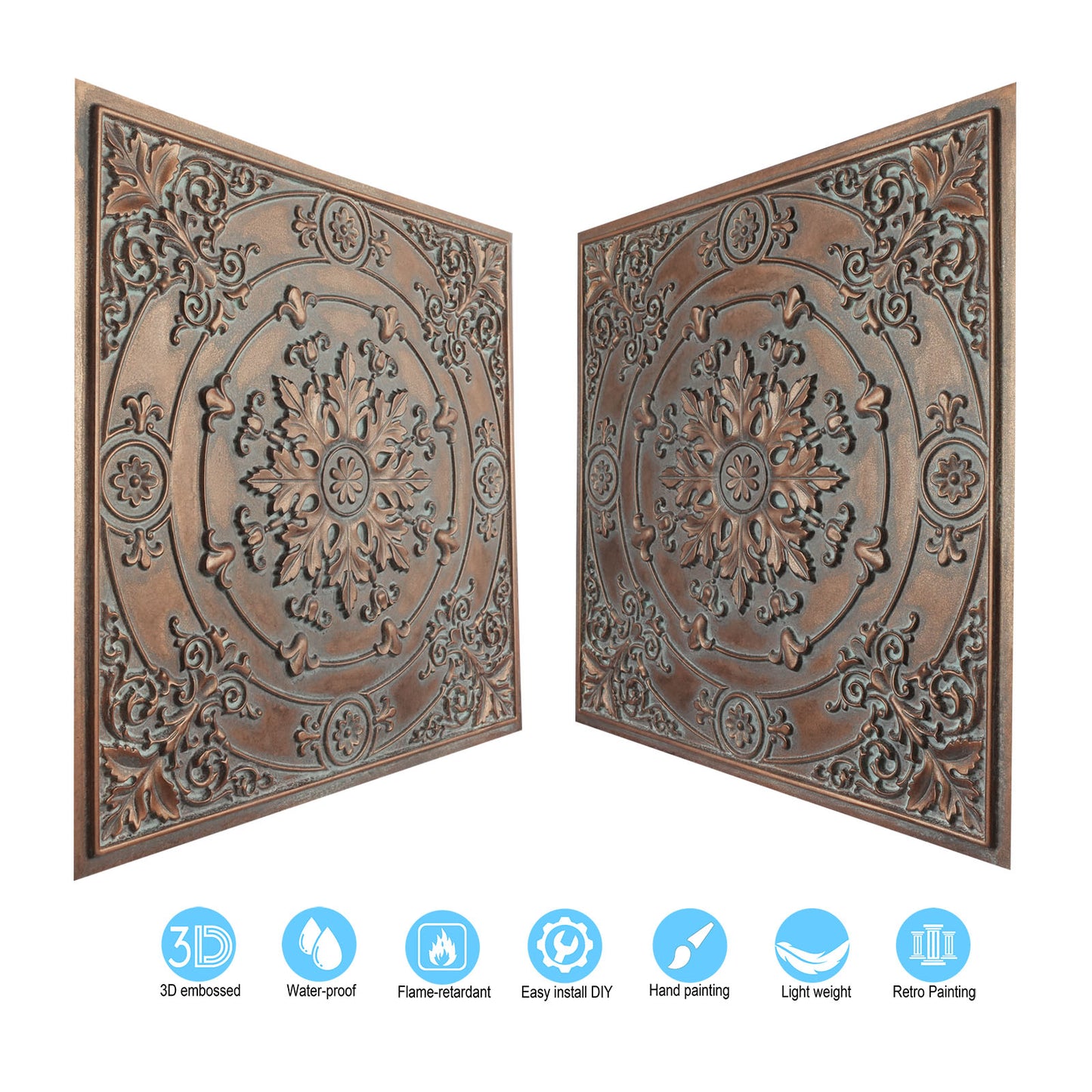 10tiles/lot 3D Decorative Ceiling Tiles for Trendy Restaurants, Bars and Creative Cafés PL18