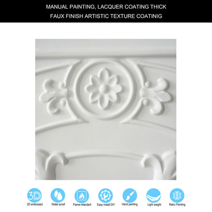 10tiles/lot Pressed Faux Tin Ceiling Tiles for Heritage Bars, Vintage Restaurants and Boutique Hotels PL18