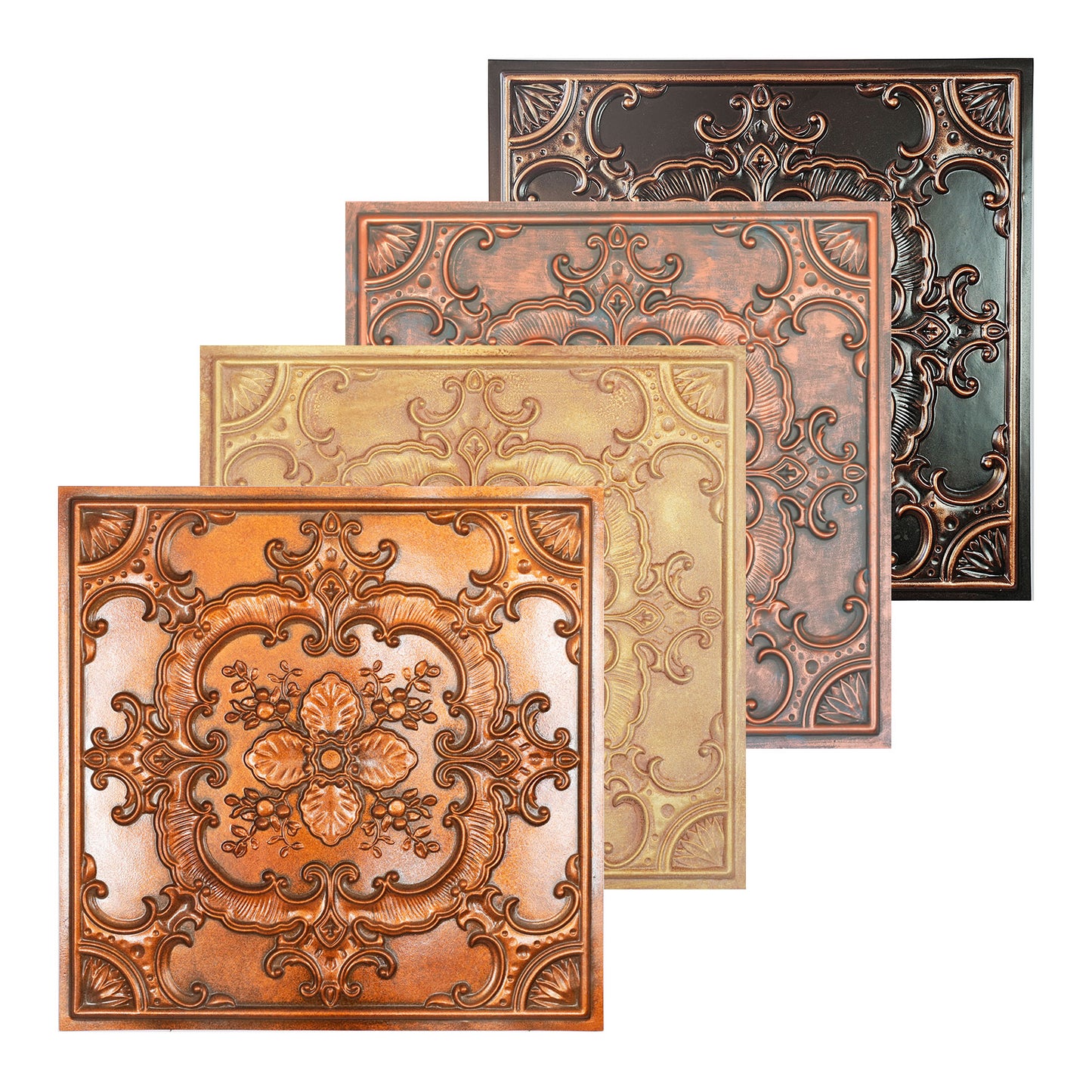 10tiles/lot Tin Ceiling Tiles for Book Cafés, Literary Stores and Creative Cultural Spaces PL19