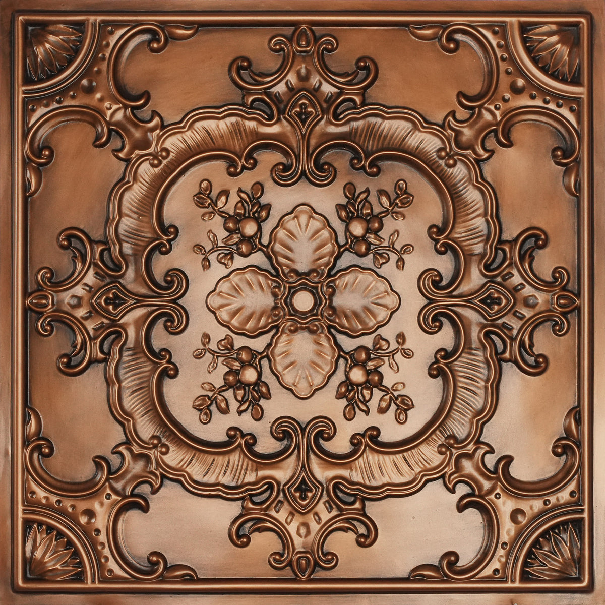 PAINTSDECOR PL19 Aged copper PVC ceiling tile product detail