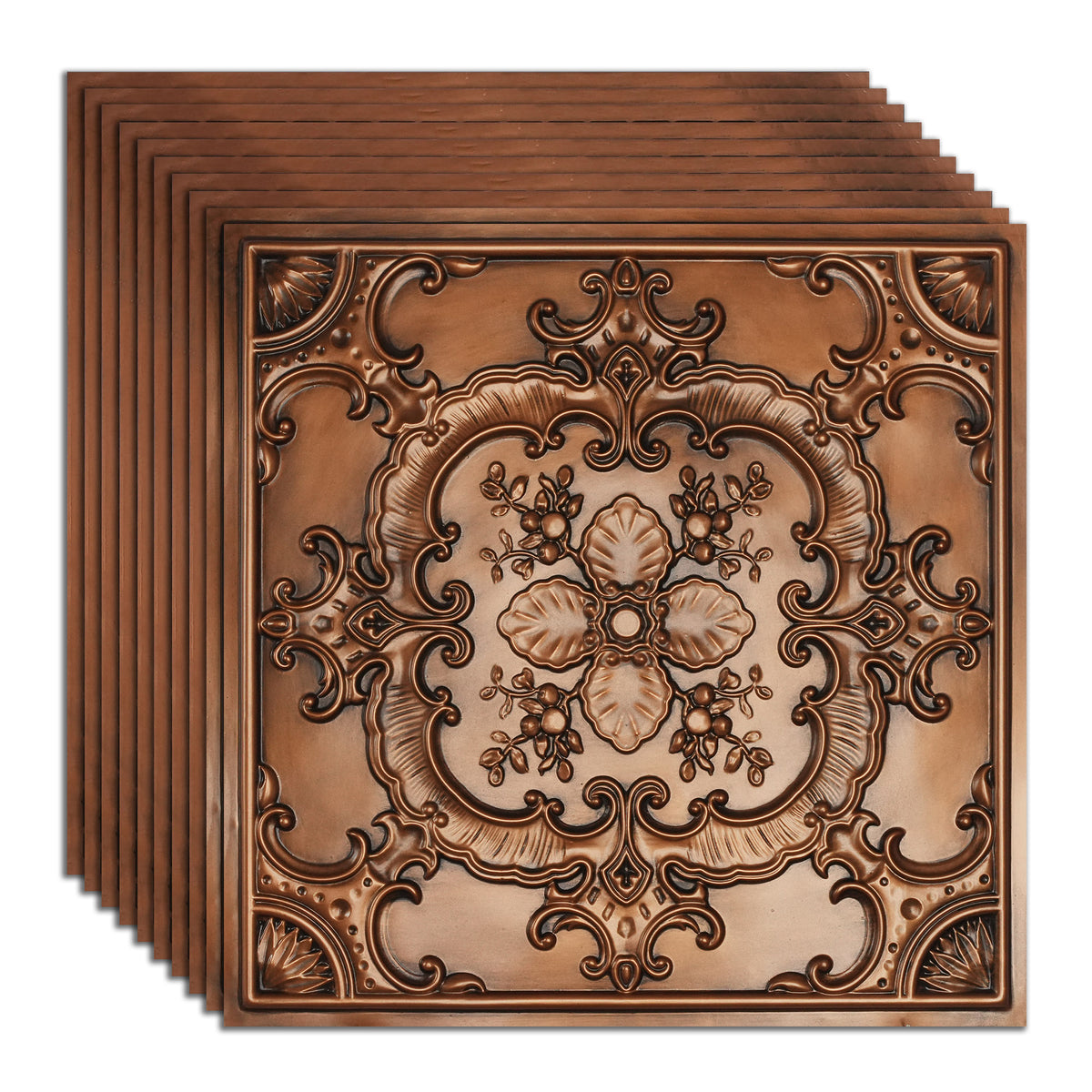 PAINTSDECOR PL19 Aged copper PVC ceiling tile product detail