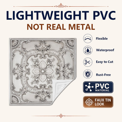 PAINTSDECOR PL19 Aged white PVC ceiling tile product detail