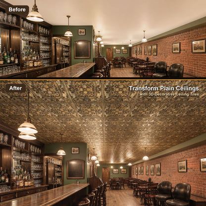 PAINTSDECOR PL19 Ancient gold PVC ceiling tile product detail