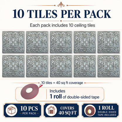 PAINTSDECOR PL19 Antique tin PVC ceiling tile product detail
